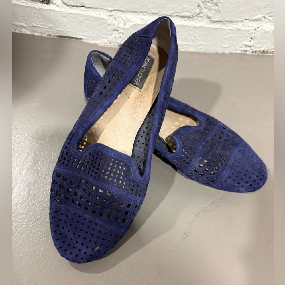Adam Tucker Perforated Indigo Flats